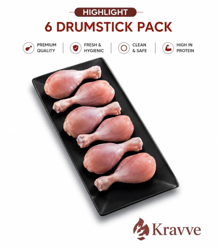 6 Drumstick chicken pack piece