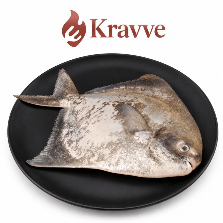 Khapri pomfret 2 pieces in 1 kg kg