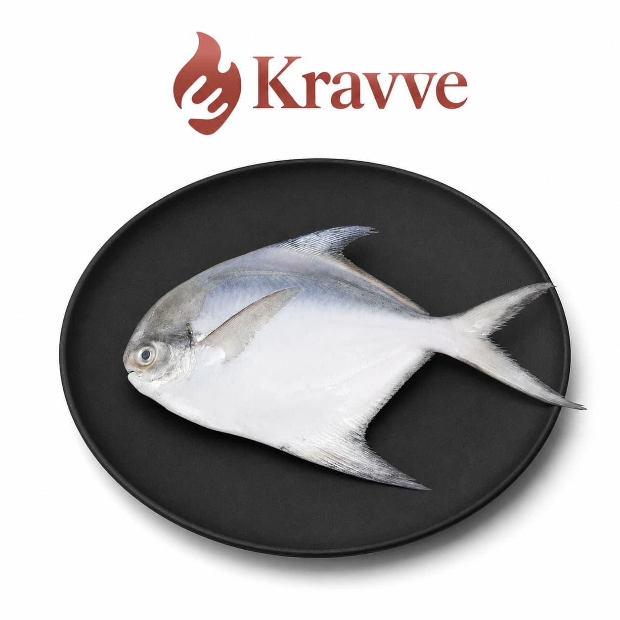 Silver Pomfret 1kg 6,7 pcs