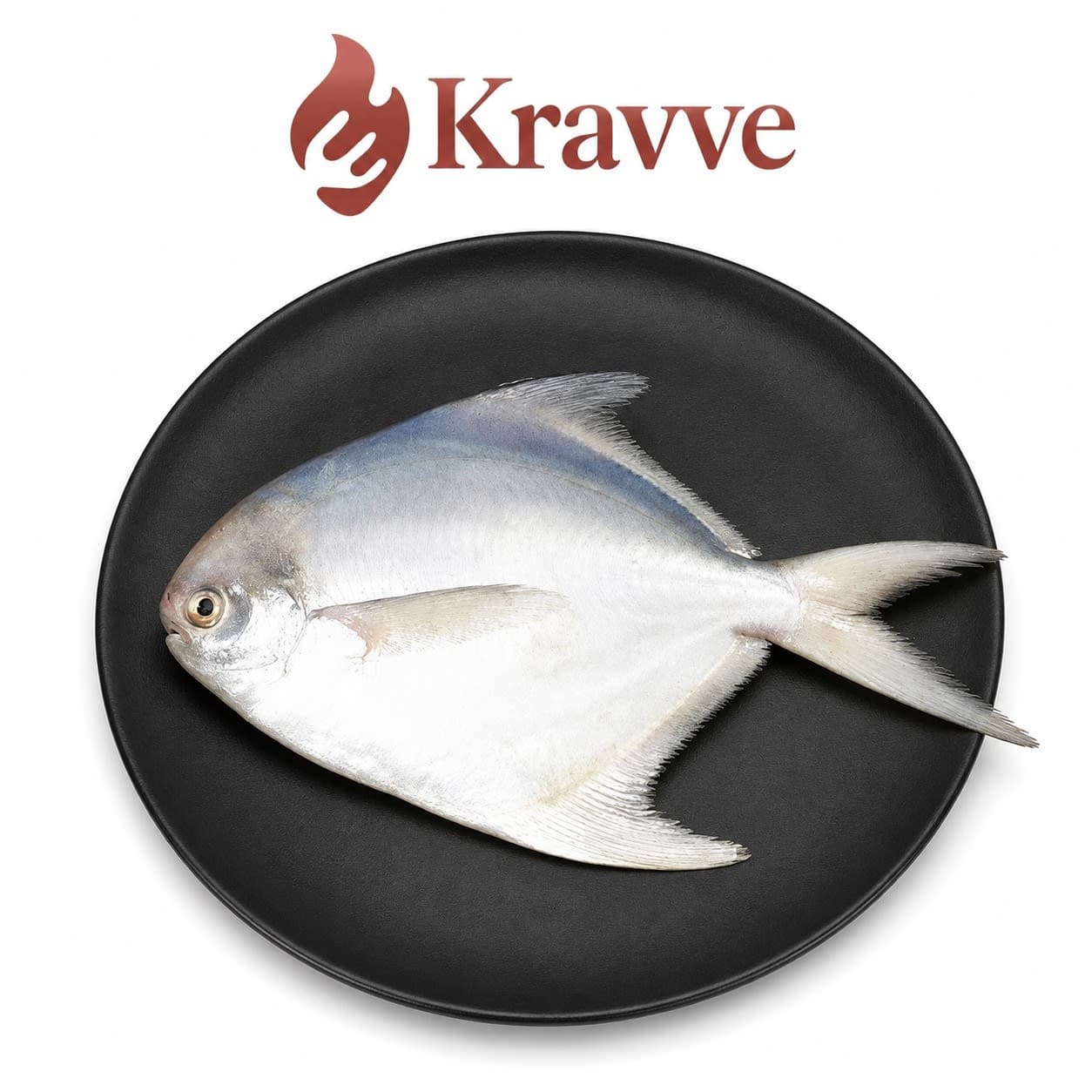 Silver Pomfret 1 kg 3 pcs